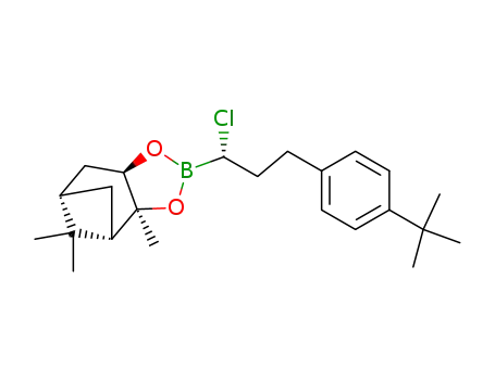 (1S,2S,6R,8S)-4-[(S)-3-(4-tert-Butyl-phenyl)-1-chloro-propyl]-2,9,9-trimethyl-3,5-dioxa-4-bora-tricyclo[6.1.1.0<sup>2,6</sup>]decane