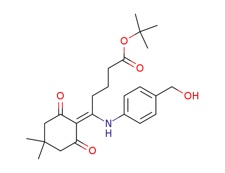 tert-butyl 5-(4-hydroxymethylanilino)-5-(4,4-dimethylcyclohexylidene-2,6-dioxo)pentanoate