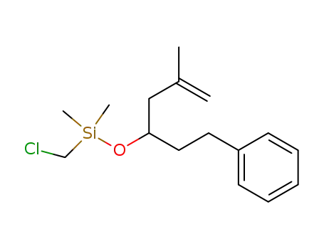 chloromethyl-dimethyl-(3-methyl-1-phenethyl-but-3-enyloxy)-silane