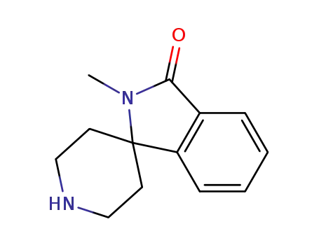 Molecular Structure of 159635-27-5 (Spiro[1H-isoindole-1,4'-piperidin]-3(2H)-one, 2-methyl-)
