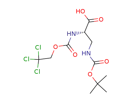 3-<i>tert</i>-butoxycarbonylamino-2-(2,2,2-trichloro-ethoxycarbonylamino)-propionic acid