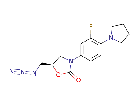 (R)-5-Azidomethyl-3-(3-fluoro-4-pyrrolidin-1-yl-phenyl)-oxazolidin-2-one