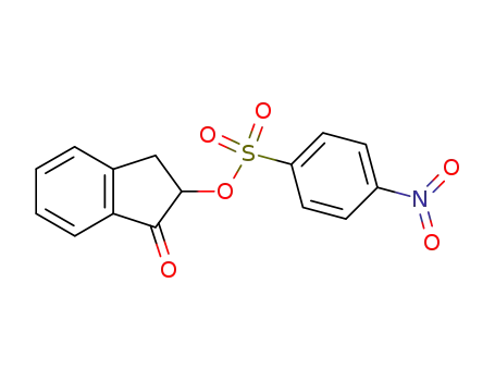 Molecular Structure of 155060-13-2 (4-Nitro-benzenesulfonic acid 1-oxo-indan-2-yl ester)
