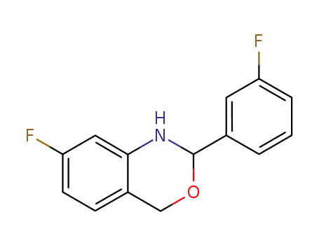 7-fluoro-2-(3-fluoro-phenyl)-1,4-dihydro-2<i>H</i>-benzo[<i>d</i>][1,3]oxazine