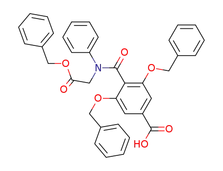 3,5-bis-benzyloxy-<i>N</i>-benzyloxycarbonylmethyl-<i>N</i>-phenyl-terephthalamic acid