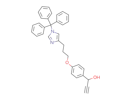 1-{4-[3-(1-trityl-1<i>H</i>-imidazol-4-yl)-propoxy]-phenyl}-prop-2-yn-1-ol