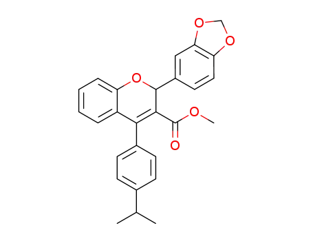 2-benzo[1,3]dioxol-5-yl-4-(4-isopropyl-phenyl)-2<i>H</i>-chromene-3-carboxylic acid methyl ester