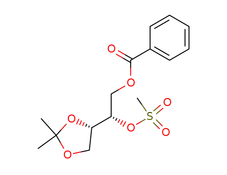 Benzoic acid (S)-2-((S)-2,2-dimethyl-[1,3]dioxolan-4-yl)-2-methanesulfonyloxy-ethyl ester