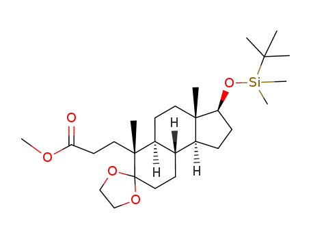 methyl 17β-(tert-butyldimethylsilyloxy)-5,5-ethylenedioxy-3,5-seco-4-norandrostan-3-oate