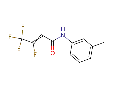 Molecular Structure of 404597-10-0 (2-Butenamide, 3,4,4,4-tetrafluoro-N-(3-methylphenyl)-)