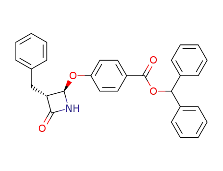 4-((2R,3R)-3-Benzyl-4-oxo-azetidin-2-yloxy)-benzoic acid benzhydryl ester