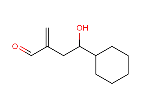 Molecular Structure of 445482-34-8 (4-Cyclohexyl-4-hydroxy-2-methylene-butyraldehyde)