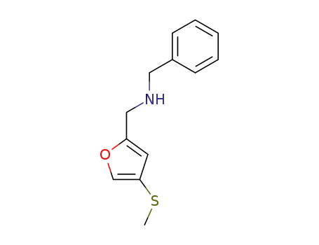 N-benzyl-N-[4-(methylsulfanyl)-2-furyl]methylamine