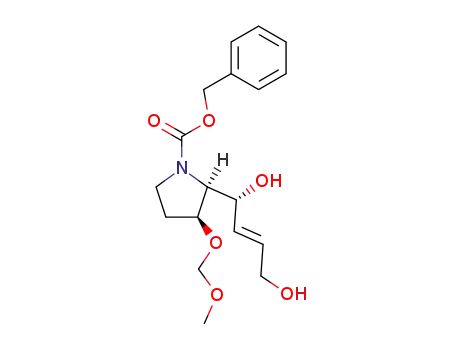 (2R,3S,1'R)-N-benzoxycarbonyl-2-(1',4'-dihydroxy-2'butenyl)-3-methoxymethyloxypyrrolidine