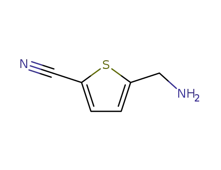 Molecular Structure of 227279-10-9 (5-Aminomethyl-2-cyanothiophene)
