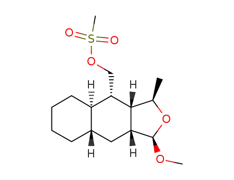 Methanesulfonic acid (1R,3R,3aS,4S,4aR,8aS,9aR)-1-methoxy-3-methyl-dodecahydro-naphtho[2,3-c]furan-4-ylmethyl ester