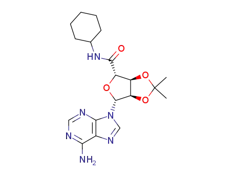 (3aS,4S,6R,6aR)-6-(6-Amino-purin-9-yl)-2,2-dimethyl-tetrahydro-furo[3,4-d][1,3]dioxole-4-carboxylic acid cyclohexylamide