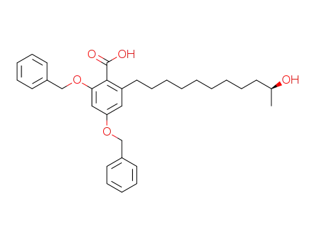 Benzoic acid, 2-[(10S)-10-hydroxyundecyl]-4,6-bis(phenylmethoxy)-