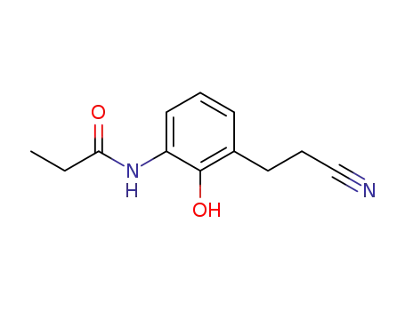 <i>N</i>-[3-(2-cyano-ethyl)-2-hydroxy-phenyl]-propionamide