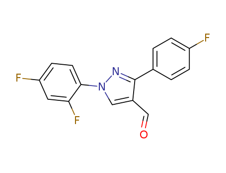 1-(2,4-DIFLUOROPHENYL)-3-(4-FLUOROPHENYL)-1H-PYRAZOLE-4-CARBALDEHYDE