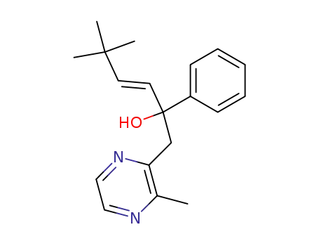 (E)-5,5-Dimethyl-1-(3-methyl-pyrazin-2-yl)-2-phenyl-hex-3-en-2-ol