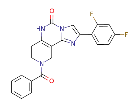 8-benzoyl-2-(2,4-difluoro-phenyl)-6,7,8,9-tetrahydro-5<i>H</i>-1,3a,5,8-tetraaza-cyclopenta[<i>a</i>]naphthalen-4-one
