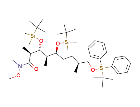 (2S,3R,4R,5S,8S)-3,5-bis(tert-butyldimethylsilyloxy)-9-(tert-butyldiphenylsilyloxy)-N-methoxy-2,4,8-N-tetramethylnonanamide