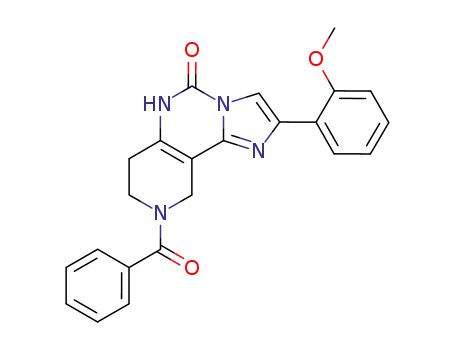 8-benzoyl-2-(2-methoxy-phenyl)-6,7,8,9-tetrahydro-5<i>H</i>-1,3a,5,8-tetraaza-cyclopenta[<i>a</i>]naphthalen-4-one