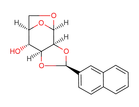 Molecular Structure of 502690-08-6 (endo-1,6-anhydro-2,3-O-(2-naphthyl)methylene-β-D-mannopyranose)
