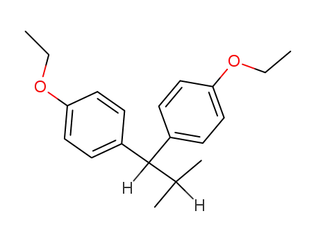 Molecular Structure of 56265-21-5 (1,1'-(2-Methylpropylidene)bis(4-ethoxybenzene))