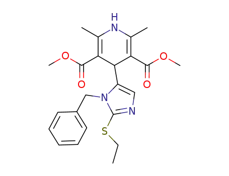 dimethyl 1,4-dihydro-2,6,-dimethyl-4-(1-phenylmethyl-2-ethylthio-5-imidazolyl)pyridine-3,5-dicarboxylate