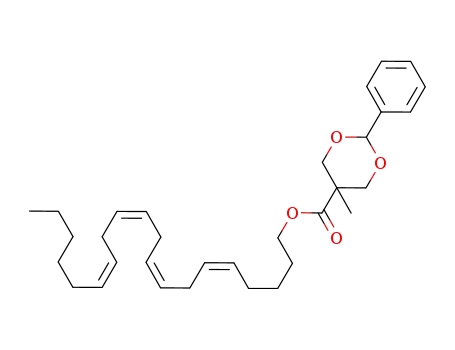 5-Methyl-2-phenyl-[1,3]dioxane-5-carboxylic acid (5Z,8Z,11Z,14Z)-icosa-5,8,11,14-tetraenyl ester