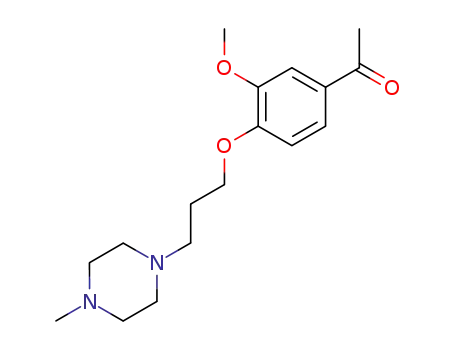 Molecular Structure of 704870-86-0 (1-{3-methoxy-4-[3-(4-methyl-piperazin-1-yl)-propoxy]-phenyl}-ethanone)