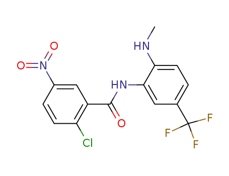 2-chloro-<i>N</i>-(2-methylamino-5-trifluoromethyl-phenyl)-5-nitro-benzamide