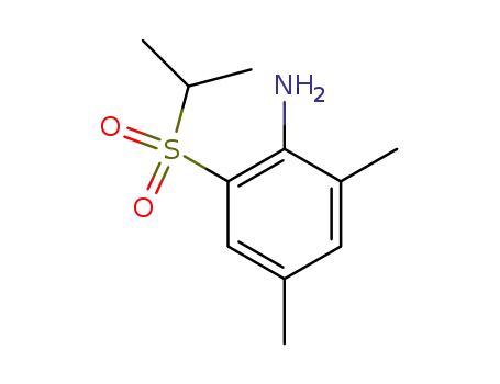 Molecular Structure of 349453-74-3 (Benzenamine, 2,4-dimethyl-6-[(1-methylethyl)sulfonyl]-)