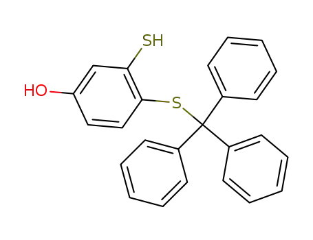 3-mercapto-4-tritylsulfanyl-phenol