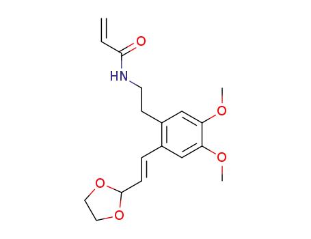 <i>N</i>-{2-[2-(2-[1,3]dioxolan-2-yl-vinyl)-4,5-dimethoxy-phenyl]-ethyl}-acrylamide