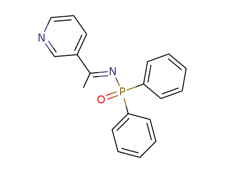 N-[(1E)-1-(pyridin-3-yl)ethylidene]-P,P-diphenylphosphinic amide