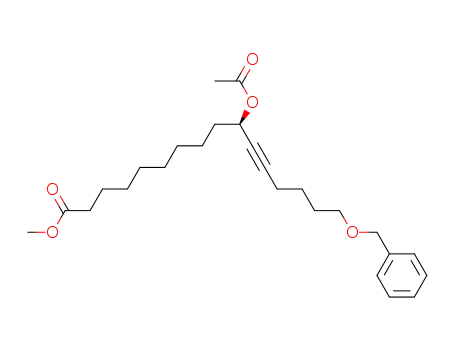 11-Hexadecynoic acid, 10-(acetyloxy)-16-(phenylmethoxy)-, methyl
ester, (10R)-
