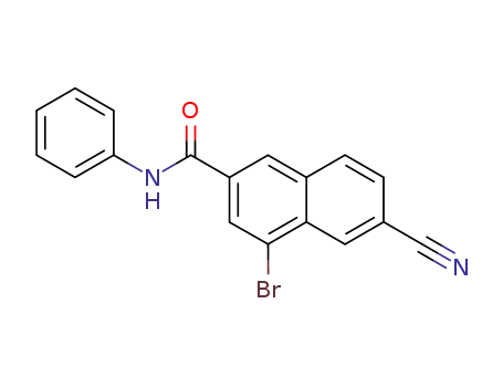 4-bromo-6-cyano-naphthalene-2-carboxylic acid phenylamide