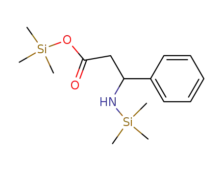 Molecular Structure of 58521-58-7 (Benzenepropanoic acid, b-[(trimethylsilyl)amino]-, trimethylsilyl ester)