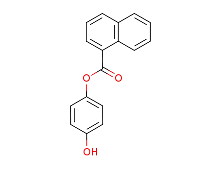 Molecular Structure of 573674-19-8 (1-Naphthalenecarboxylic acid, 4-hydroxyphenyl ester)