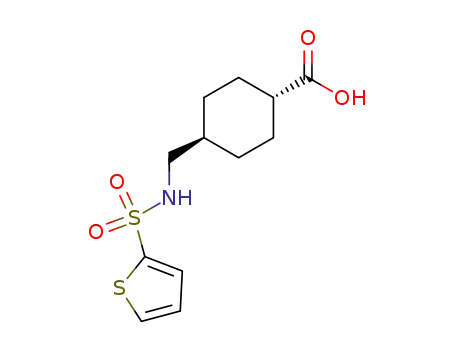 Molecular Structure of 674819-30-8 (4-[(thiophene-2-sulfonylamino)-methyl]-cyclohexanecarboxylic acid)