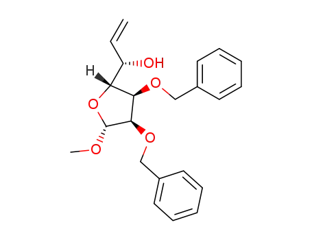 (S)-1-((2R,3R,4R,5R)-3,4-Bis-benzyloxy-5-methoxy-tetrahydro-furan-2-yl)-prop-2-en-1-ol