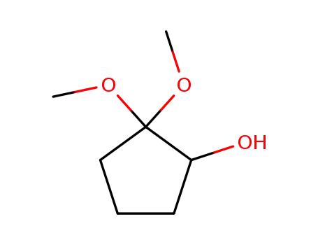 Molecular Structure of 63703-33-3 (Cyclopentanol, 2,2-dimethoxy-)