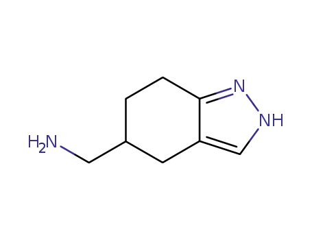 Molecular Structure of 867023-69-6 (2H-Indazole-5-methanamine,  4,5,6,7-tetrahydro-,  (-)-)