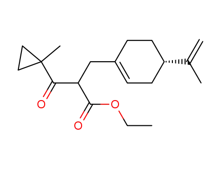ethyl 2-[(4-isopropenyl-1-cyclohexenyl)methyl]-3-(1-methylcyclopropyl)-3-oxopropanoate