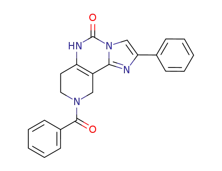 9-Benzoyl-2-phenyl-7,8,9,10-tetrahydro-imidazo[1,2-c]pyrido[3,4-e] pyrimidin-5(6H)-one