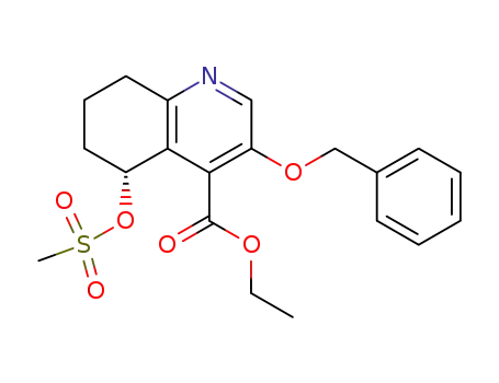 3-benzyloxy-5-methane-sulfonyloxy-5,6,7,8-tetrahydro-quinoline-4-carboxylic acid ethyl ester