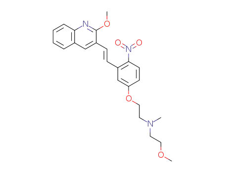 Ethanamine,
N-(2-methoxyethyl)-2-[3-[(1E)-2-(2-methoxy-3-quinolinyl)ethenyl]-4-nitro
phenoxy]-N-methyl-
